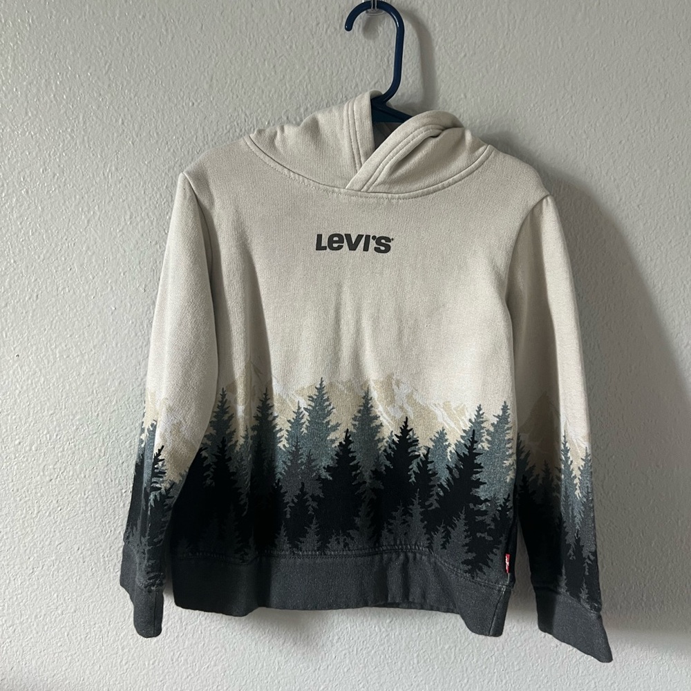 Levi's XS Hoodie in Cream and Gray